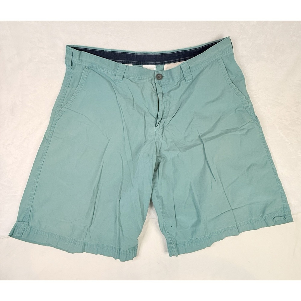 Columbia Sportswear Men's Teal Chino Shorts Size 36 Cotton Casual Outdoor - Picture 2 of 8